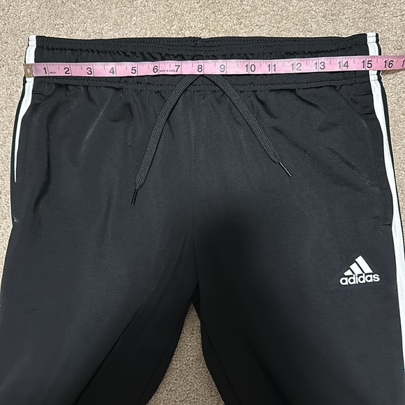 Adidas black & white 3 stripe track suit M/L - Picture 10 of 15